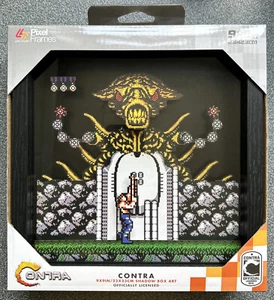 Pixel Frames Contra NES 9”x9” 23x23cm Shadow Box Art - Officially Licensed NEW - Picture 1 of 2