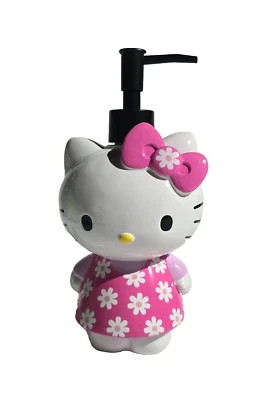Nuevo Hello Kitty Blanco, Rosa Fucsia, Margarita 3D Resina Jabón, Dispensador, - Imagen 1 de 4