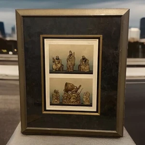 George Ashdown Audsley Framed Antique Lithograph Print Of Japanese Carvings Rare - Picture 1 of 13