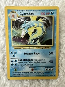 Pokémon TCG Gyarados Base Set 6/102 Holo Unlimited Holo Rare - Picture 1 of 8