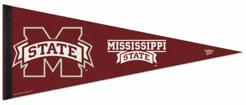 MISSISSIPPI STATE BULLDOGS Official NCAA Team Logo Premium Felt PENNANT Cover