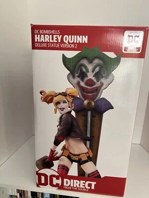 McFarlane Toys Harley Quinn DC Direct Bombshells Versión 2 Estatua de Lujo SELLADA Foto 1 de 2