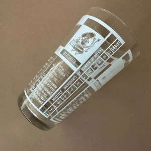 Vaso MIxing vintage, vajilla federal, mezclador de cócteles de vidrio de 6" con recetas de bebidas - Imagen 1 de 9
