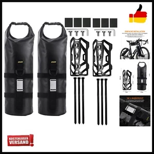 Fahrradtaschen für Gepäckträger, Fahrradtasche mit Halterung Rolltop Trocken... - Bild 1 von 8