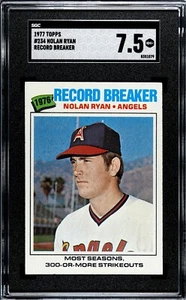 SGC 7.5 - 1977 Topps #234 Nolan Ryan RECORD BREAKER California Angels Salón de la fama - Imagen 1 de 2