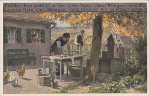 Paul Hey Künstler-AK Und der Hans schleicht Volksliederkarte Nr. 58 2209029 - Bild 1 von 2