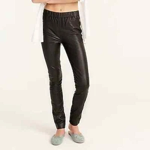 J. Crew Collection Leather Leggings 2 MSRP $495 - Picture 1 of 11