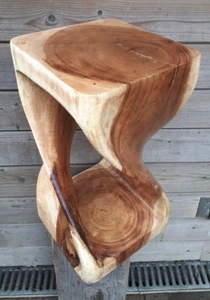 50cm Holz Hocker Couchtisch Beistelltisch Sitzhocker gedreht REDUZIERT 119 Euro - Bild 1 von 4