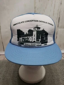 VTG Yupoong Immaculate Conception Catholic Church Centennial Mesh Trucker Hat - Picture 1 of 12