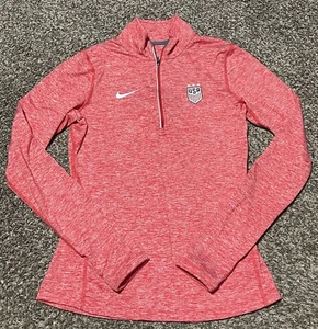 Nike Dri Fit USA Soccer National Team Women’s XS 1/4 Zip Pullover Long Sleeve - Picture 1 of 4