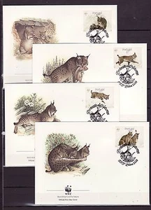 F1121 - Portugal 1988 - FDC - Dieren / Animals (Wild Cats WWF/WNF - Imagen 1 de 1
