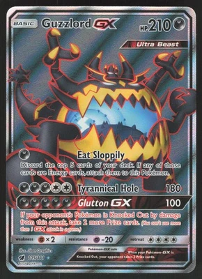 Guzzlord GX Full Art 105/111 Ultra Rare Pokemon TCG SM - Crimson Invasion NM - Image 1 of 2