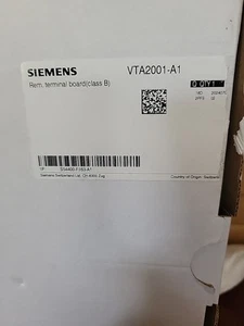 Placa Terminal Clase B Remoto Siemnes VTA2001-A1 S54400-F163-A1 MDL (NUEVA EN CAJA) - Imagen 1 de 4