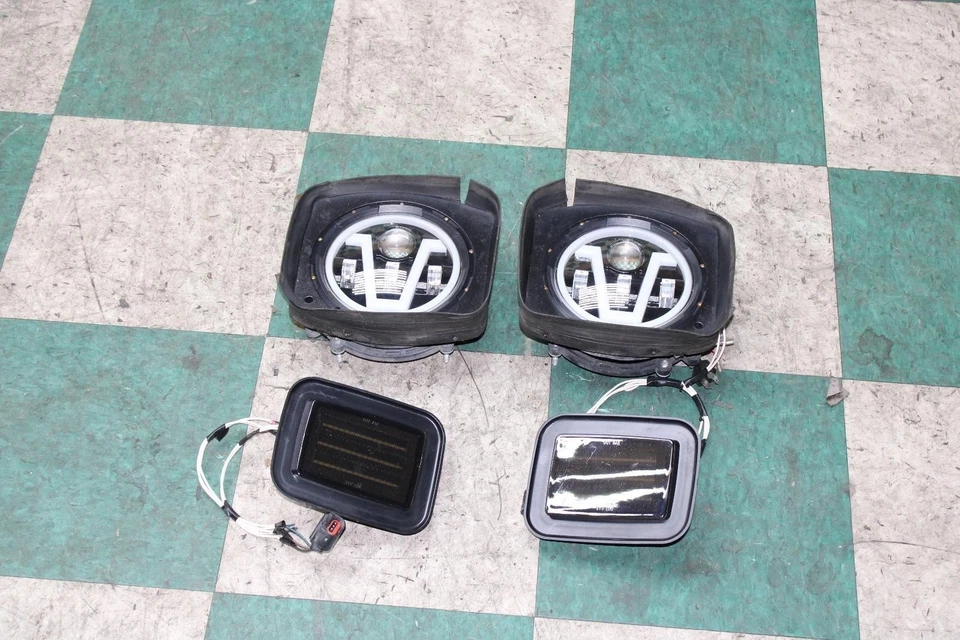 03-09 Hummer H2 Aftermarket Pair LH RH Headlight Head Light Lamps LED W/ Markers Foto 1 de 4