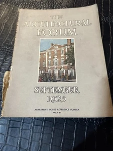 SEPTEMBER 1925 Architectural Forum architecture Magazine - Picture 1 of 1