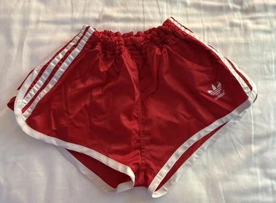 Adidas Vintage 80s SPRINTER Nylon Shorts size D5 (M) Red - Image 1 of 4