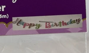HAPPY BIRTHDAY BANNER Glitzer BUCHSTABEN HÄNGEND PARTY DEKO Feier - Bild 1 von 8