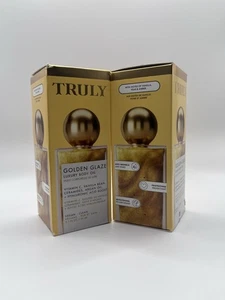 2 Pack! Truly Beauty Golden Glaze Body Oil  Vitamin C Shimmer Oil 3.1 oz Each - Picture 1 of 3