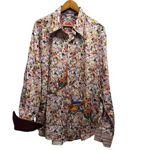 Camicia scooter Robert Graham Limited uomo taglia 3XL classica Duca di Conte ricamata - Foto 1 di 10