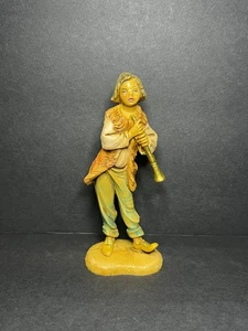 De colección 1983 Fontanini Italia Depose #116 Daniel con Flauta Belén Estatuilla 4.75" - Imagen 1 de 7