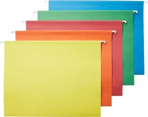 Amazon Basics Hanging Organizer File Folders for Efficient Letter, Assorted - Picture 1 of 7