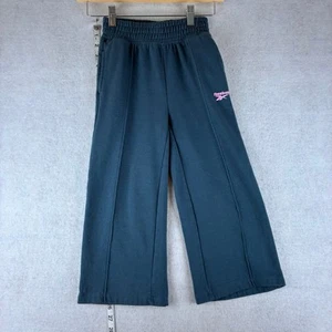 Reebok Sweatpants Girls 6 Wide Leg Fleece NWOT Super Soft Pockets Streetwear - Picture 1 of 7