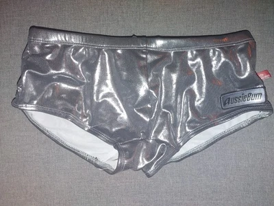 Braguita de baño plateada para hombre Aussiebum traje de baño bikini brief XS Foto 1 de 2