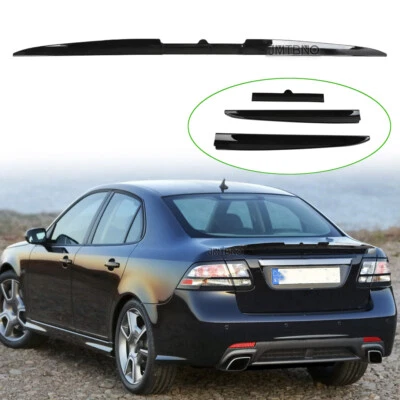 Alerón labial trasero Sport Racing brillante 139 cm para Saab 9-3 AERO sedán Foto 1 de 4