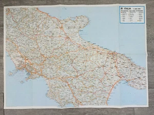 Carta Turistica d'Italia Lloyd Adriatico Assicurazioni Centro - Sud Italia 1976 - Picture 1 of 2