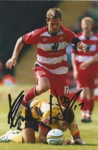 DONCASTER: MARTIN WOODS SIGNED 6x4 ACTION PHOTO + COA - Bild 1 von 1