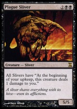 Russian Plague Sliver ~ Moderately Played Time Spiral Foreign MTG Magic Ultimate