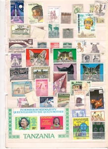 90 Briefmarken gestempelt alle Welt - Bild 1 von 2