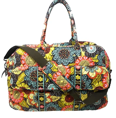 Vera Bradley Rio Grande Traveler Carry On Bag Flower Shower 23" w Shoulder Strap - Image 1 of 4