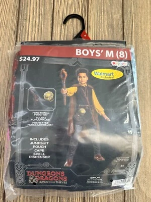Dungeons & Dragons Simon Boys Costume M (8) Walmart Exclusive Includes Cape & Ac - Image 1 of 4