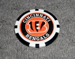 NFL CINCINNATI BENGALS SOUVENIR COLLECTIBLE POKER CHIP GOLF BALL MARKER - Picture 1 of 1