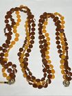 Fashion Statement Necklace Fun Cute Y2220 Brown Ran Extra Long Plastic 70s