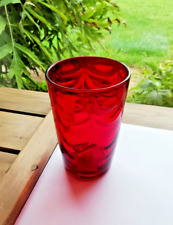 Whitefriars Ruby Red Wave-Ribbed Tumbler Vase. No. 8473 6" By Marriott Powell...