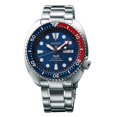 Reloj de pulsera Seiko SRPA21K1 para hombre analógico carga manual acero inoxidable azul G2U Foto 1 de 4