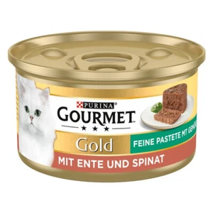 Gourmet Gold Feine Pastete Ente & Spinat 48 x 85 g Katzenfutter nass - Bild 1 von 1