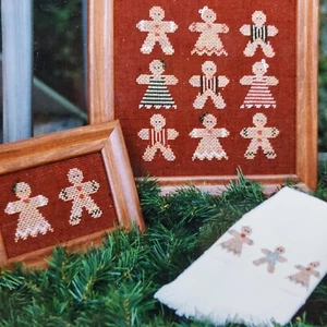 Sekas & Co Aquarell Lebkuchen Jungen und Mädchen Kekse Kreuzstich S&C-47 Vintage - Bild 1 von 4