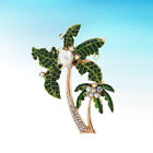 Kokospalme Brosche Pin Strass für Frauen - Hawaii Sommer Strand Party Schmuck