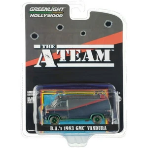 GREENLIGHT 1:64 1983 GMC VANDURA A-TEAM VAN WEATHERED VERSION 44865 F chase - Picture 1 of 1