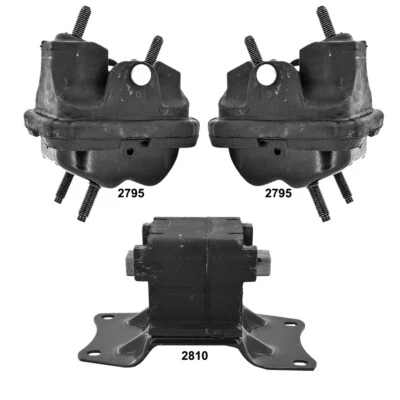 Engine & Transmission Mounts 3Pcs Set for Chrysler Concorde, Intrepid, LHS 94-97 - Image 1 of 4