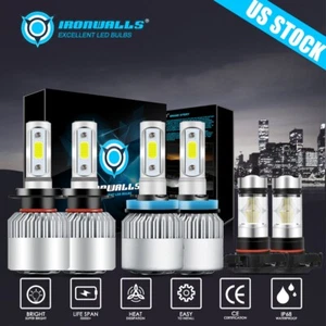 6PCS H7+H11+5202 High&Low&Fog LED Headlight Bulbs Kit For 2007-2012 GMC Acadia - Picture 1 of 12