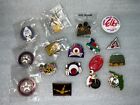 Lot Of 17 Vintage Women's Bowling League and Novelty Bowling Pins Buttons Badges