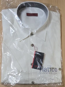 Hatico Herren-Hemd kurzarm beige NEU OVP Gr L - Bild 1 von 4