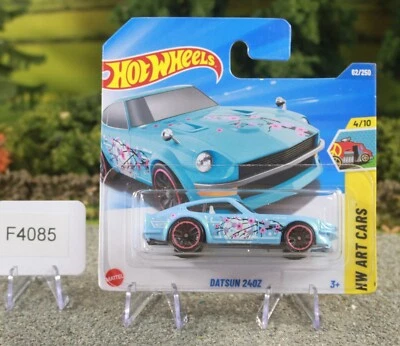 Hot Wheels Art Cars Blue Datsun 240Z 4/10 JJB80 SC FNQHotwheels F4085 - image 1 of 4