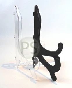 Large Plate Stand : Black & Clear Classic Display :  Photo, Print, Trophy Salver - Picture 1 of 8