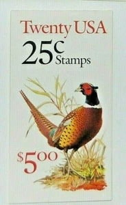US BOOKLET SC BK158 20/25¢ PHEASANT STAMPS~1988~USPS SEALED~MNH/OG  - Bild 1 von 2