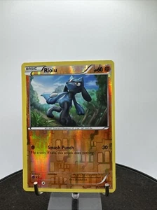 Pokemon - XY - Fates Collide Riolu 46/124 Reverse Holo - Picture 1 of 17